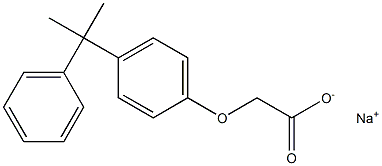 2-[4-(1-Phenyl-1-methylethyl)phenoxy]acetic acid sodium salt 구조식 이미지