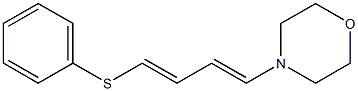 (3E)-1-(Phenylthio)-4-morpholino-1,3-butadiene 구조식 이미지