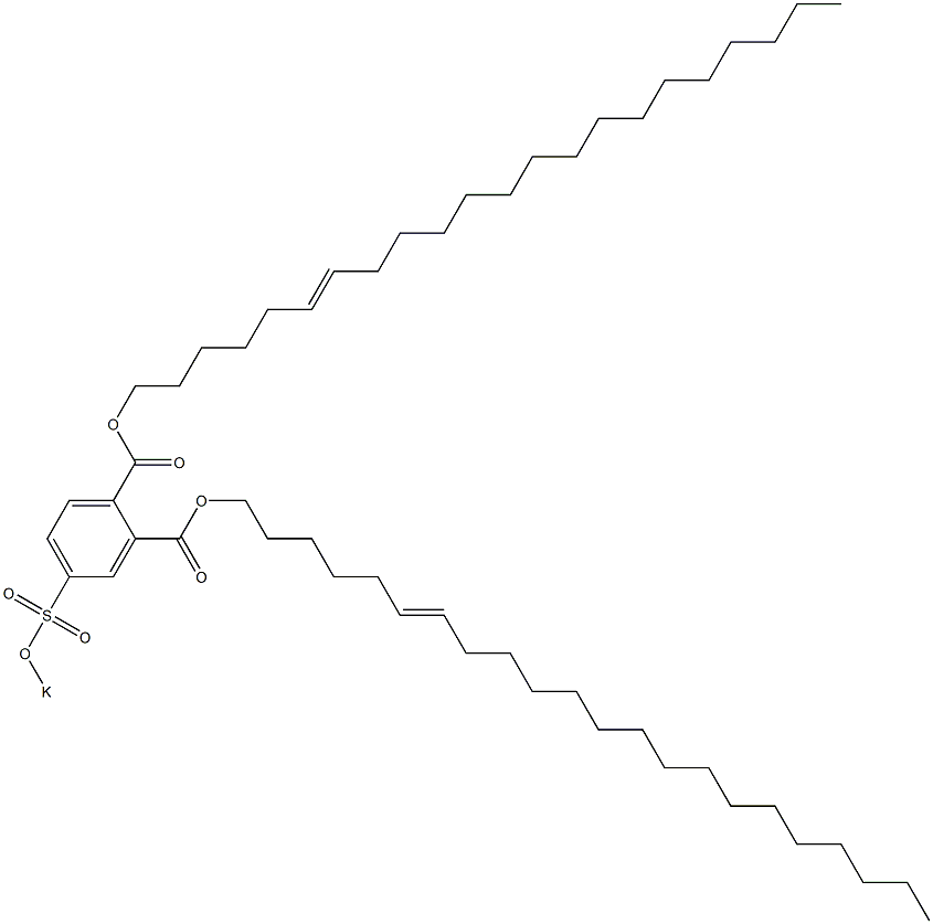 4-(Potassiosulfo)phthalic acid di(6-docosenyl) ester 구조식 이미지