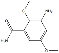 3-Amino-2,5-dimethoxybenzamide Structure