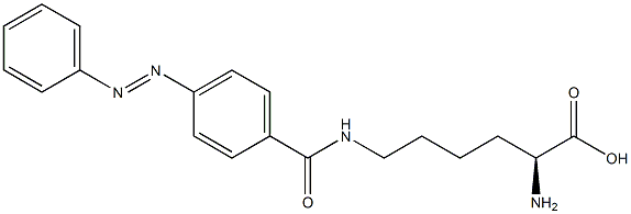 N6-(4-Phenylazobenzoyl)-L-lysine 구조식 이미지