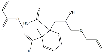 Phthalic acid 1-[2-(acryloyloxy)ethyl]2-(3-allyloxy-2-hydroxypropyl) ester 구조식 이미지