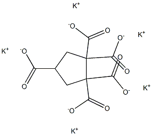 1,1,2,2,4-Cyclopentanepentacarboxylic acid pentapotassium salt 구조식 이미지