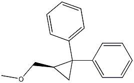 [1R,(+)]-1-Methoxymethyl-2,2-diphenylcyclopropane 구조식 이미지