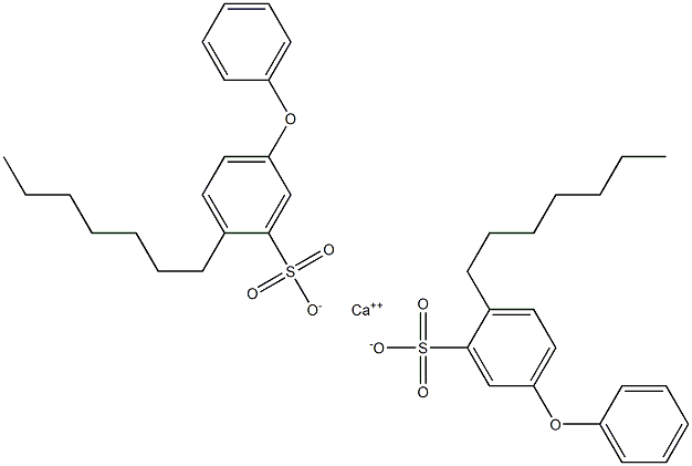 Bis(2-heptyl-5-phenoxybenzenesulfonic acid)calcium salt 구조식 이미지