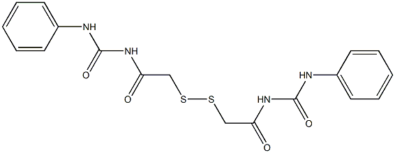 1,1'-(Dithiobismethylenebiscarbonyl)bis[3-phenylurea] 구조식 이미지