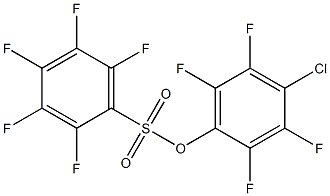 Pentafluorobenzenesulfonic acid 4-chloro-2,3,5,6-tetrafluorophenyl ester Structure