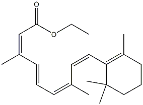 Ethyl retinate 구조식 이미지