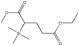 2-(Trimethylsilyl)pentanedioic acid 1-methyl 5-ethyl ester Structure