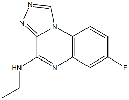 4-Ethylamino-7-fluoro[1,2,4]triazolo[4,3-a]quinoxaline 구조식 이미지