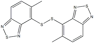 4,4'-Dithiobis(5-methyl-2,1,3-benzothiadiazole) Structure