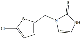 1-(5-Chloro-2-thienylmethyl)-1H-imidazole-2(3H)-thione 구조식 이미지