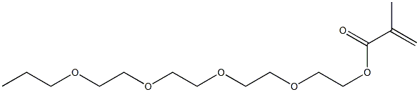 Methacrylic acid 2-[2-[2-(2-propoxyethoxy)ethoxy]ethoxy]ethyl ester 구조식 이미지