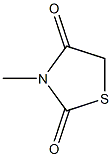 3-Methylthiazolidine-2,4-dione 구조식 이미지