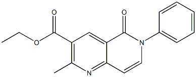 6-(Phenyl)-2-methyl-5-oxo-5,6-dihydro-1,6-naphthyridine-3-carboxylic acid ethyl ester 구조식 이미지