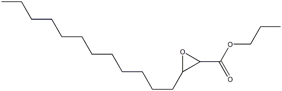 2,3-Epoxypentadecanoic acid propyl ester Structure