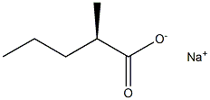 [R,(-)]-2-Methylvaleric acid sodium salt 구조식 이미지