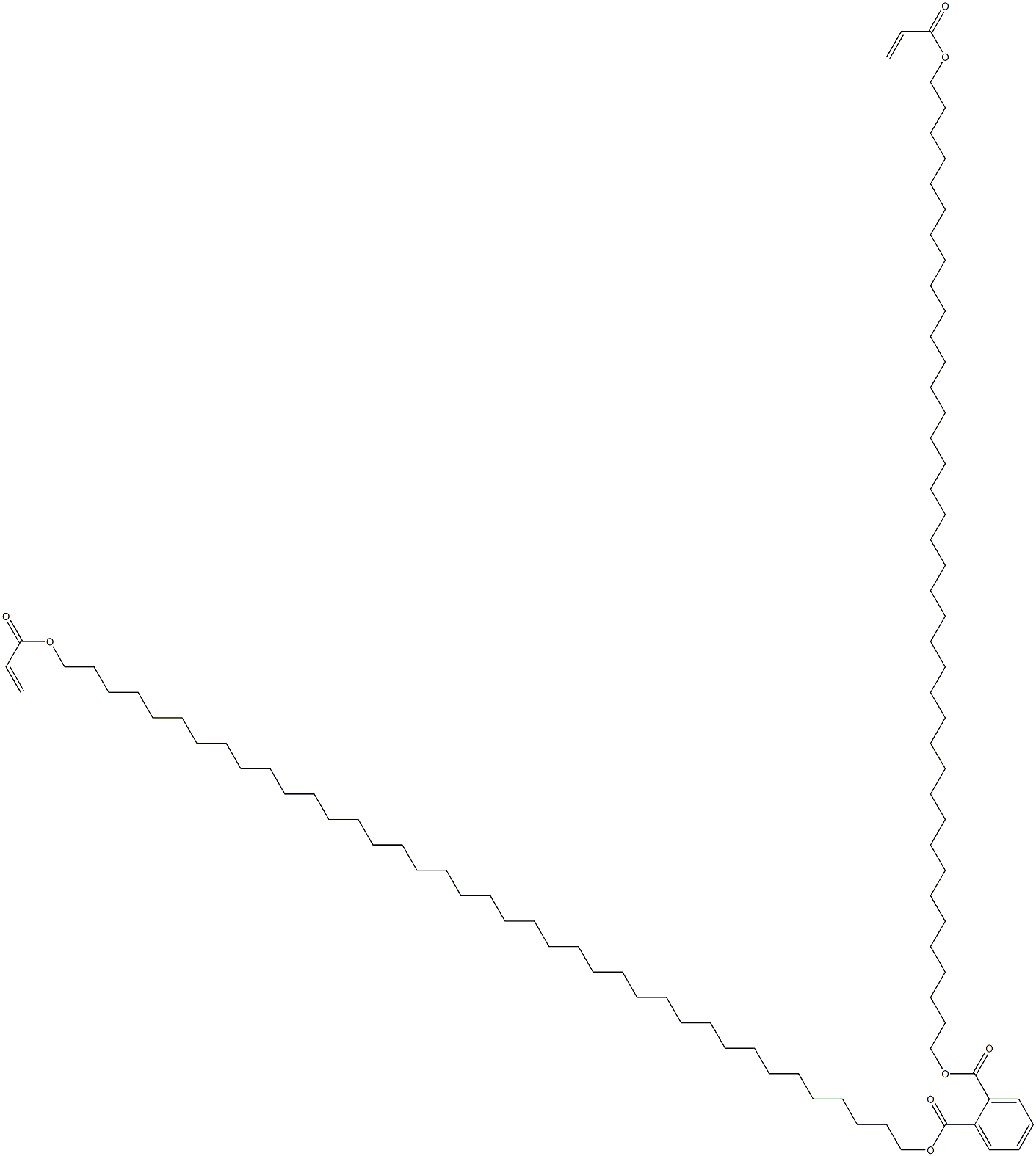 Phthalic acid bis(39-acryloyloxynonatriacontan-1-yl) ester 구조식 이미지