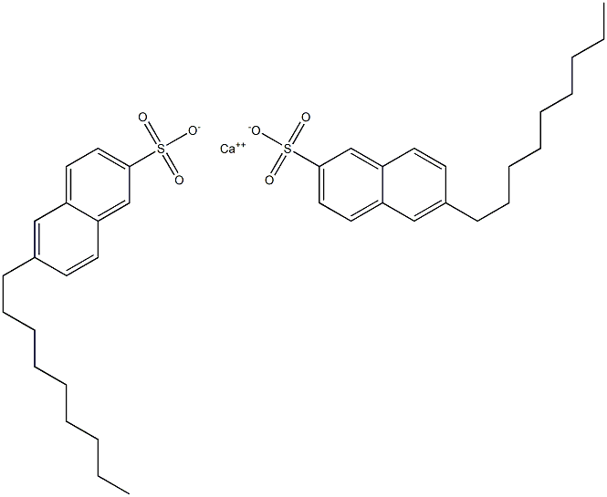 Bis(6-nonyl-2-naphthalenesulfonic acid)calcium salt Structure