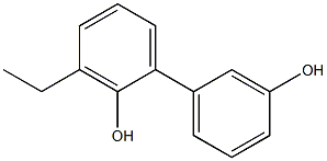 3-Ethyl-1,1'-biphenyl-2,3'-diol Structure