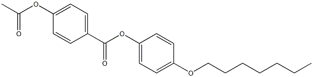 p-Acetyloxybenzoic acid p-(heptyloxy)phenyl ester 구조식 이미지