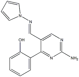 2-[2-Amino-5-[pyrrolizinomethyl]pyrimidin-4-yl]phenol 구조식 이미지