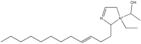 2-(3-Dodecenyl)-1-ethyl-1-(1-hydroxyethyl)-3-imidazoline-1-ium Structure