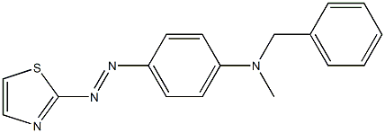 2-[p-(N-Methylbenzylamino)phenylazo]thiazole 구조식 이미지