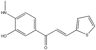 2-(Methylamino)-5-[3-(2-thienyl)acryloyl]phenol 구조식 이미지