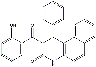 1-(Phenyl)-1,2-dihydro-2-(2-hydroxybenzoyl)benzo[f]quinolin-3(4H)-one 구조식 이미지