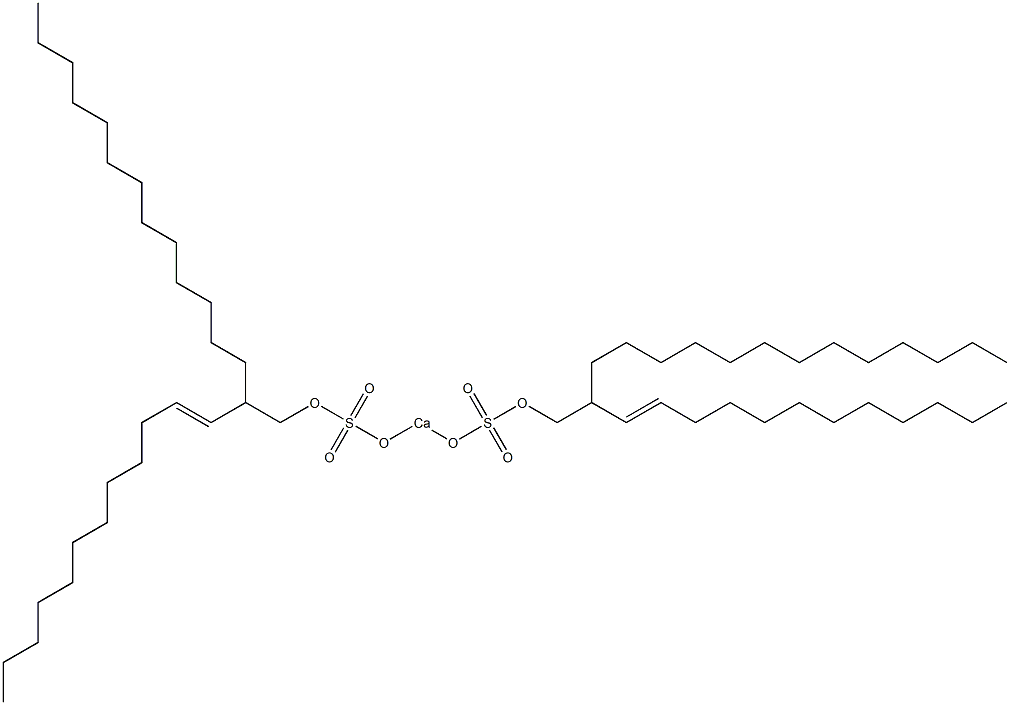 Bis[2-(1-dodecenyl)pentadecyloxysulfonyloxy]calcium 구조식 이미지