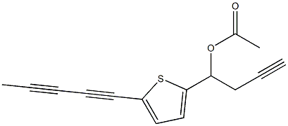 4-[5-(1,3-Pentadiynyl)thiophen-2-yl]-1-butyn-4-ol acetate Structure