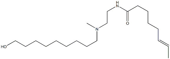 N-[2-[N-(9-Hydroxynonyl)-N-methylamino]ethyl]-6-octenamide Structure