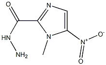 1-Methyl-5-nitro-1H-imidazole-2-carboxylic acid hydrazide 구조식 이미지