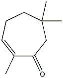 2,6,6-Trimethyl-2-cyclohepten-1-one Structure