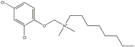 N-[(2,4-Dichlorophenoxy)methyl]-N,N-dimethyl-1-octanaminium Structure