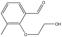 3-Methyl-2-(2-hydroxyethoxy)benzaldehyde 구조식 이미지