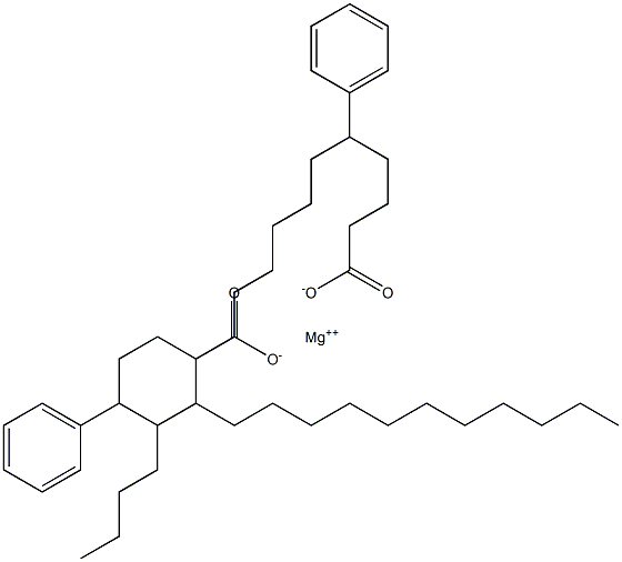 Bis(5-phenylstearic acid)magnesium salt Structure