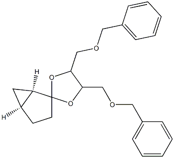 (1R,5S)-Bicyclo[3.1.0]hexan-2-one [(2S,3S)-1,4-bis(benzyloxy)-2,3-butanediyl]acetal 구조식 이미지