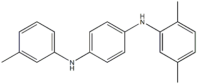 N-(2,5-Dimethylphenyl)-N'-(3-methylphenyl)-p-phenylenediamine 구조식 이미지