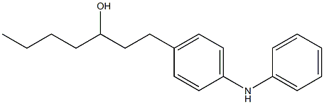 4-(3-Hydroxyheptyl)phenylphenylamine 구조식 이미지