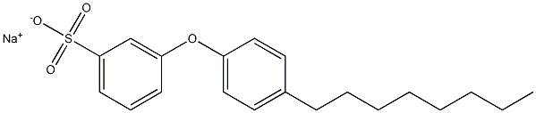 3-(4-Octylphenoxy)benzenesulfonic acid sodium salt 구조식 이미지