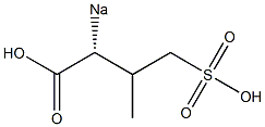 [R,(+)]-3-Methyl-2-sodiosulfobutyric acid Structure