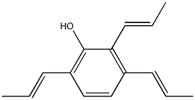 2,3,6-Tri(1-propenyl)phenol Structure