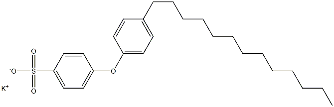 4-(4-Tridecylphenoxy)benzenesulfonic acid potassium salt 구조식 이미지