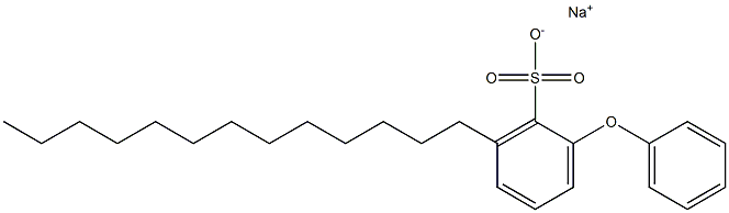 2-Phenoxy-6-tridecylbenzenesulfonic acid sodium salt 구조식 이미지