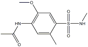 4-Acetylamino-2,N-dimethyl-5-methoxybenzenesulfonamide 구조식 이미지