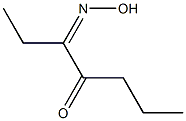 3-(Hydroxyimino)-4-heptanone 구조식 이미지
