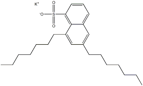 6,8-Diheptyl-1-naphthalenesulfonic acid potassium salt 구조식 이미지