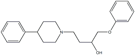 1-Phenoxy-4-(4-phenyl-1-piperidinyl)-2-butanol 구조식 이미지